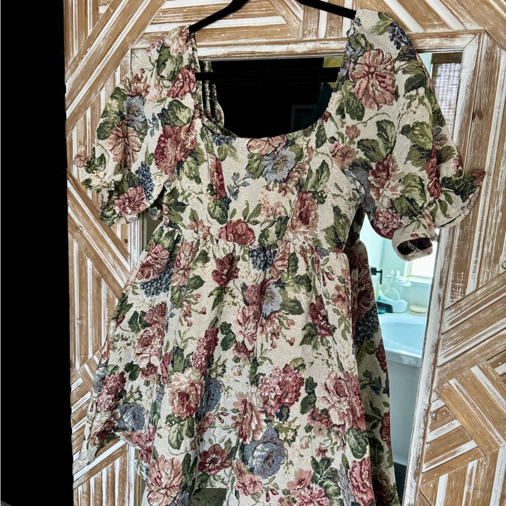 SHEIN Floral Mini Dress - Multicolor